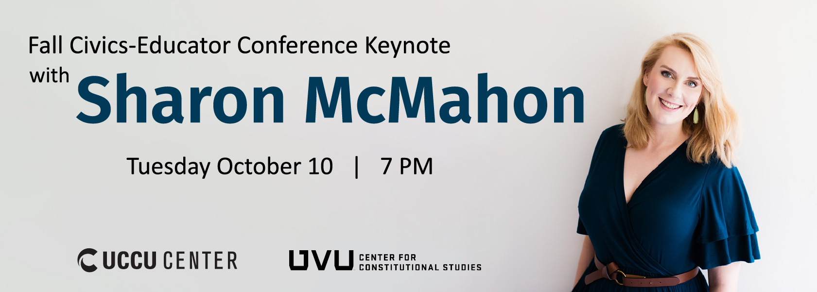 Sharon McMahon delivers the Fall Civics-Educator Keynote address