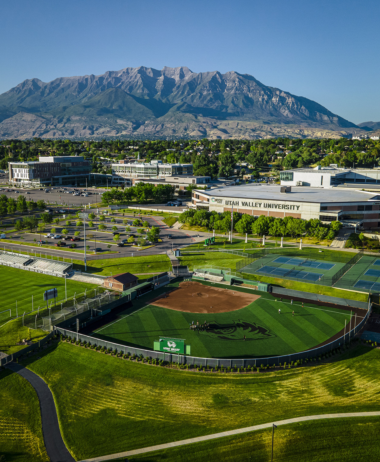 Aerial photo of UCCU Ballpark