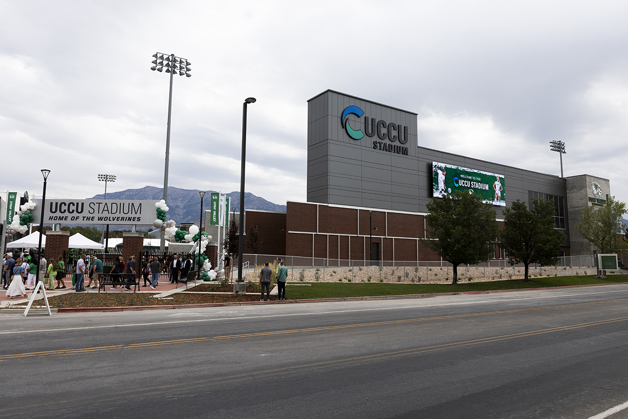 UCCU Stadium exterior.